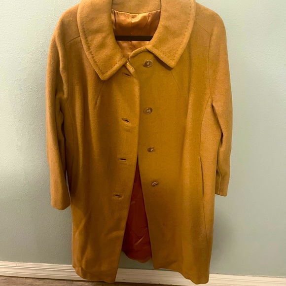 Jackets & Blazers - 100% Camel Hair Vintage Lined Coat